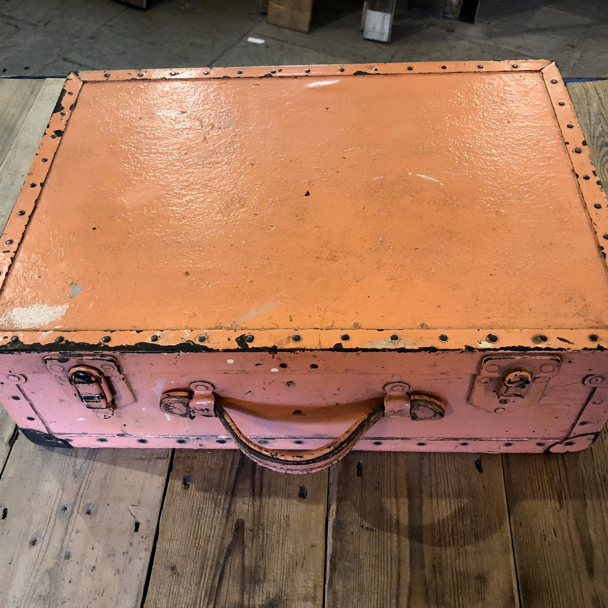 Vintage Case In Beautiful Original Pink Paint