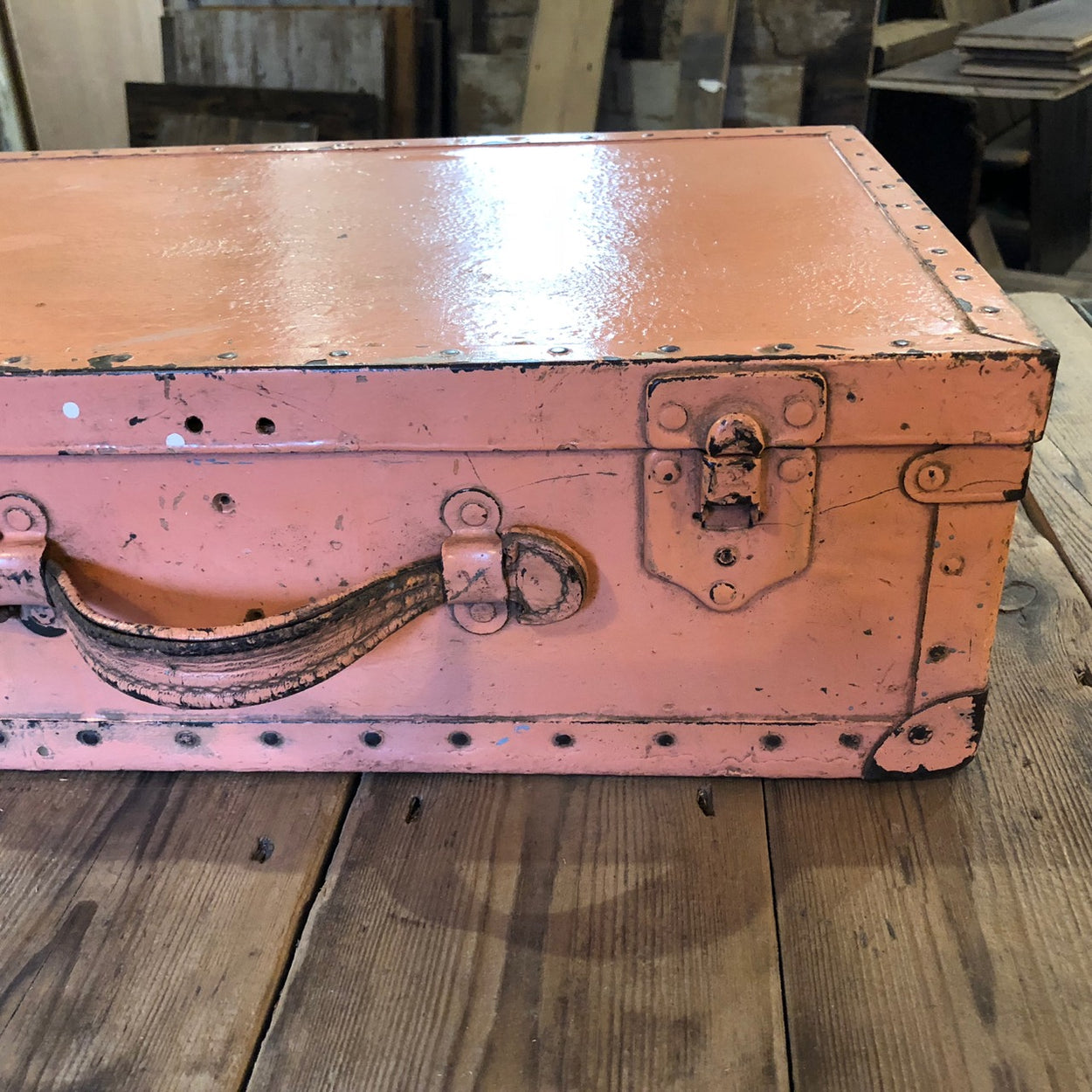 Vintage Case In Beautiful Original Pink Paint