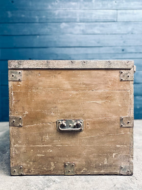 Large Wooden Military Chest