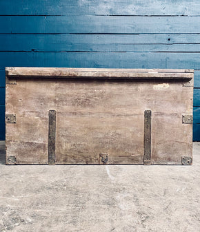 Large Wooden Military Chest