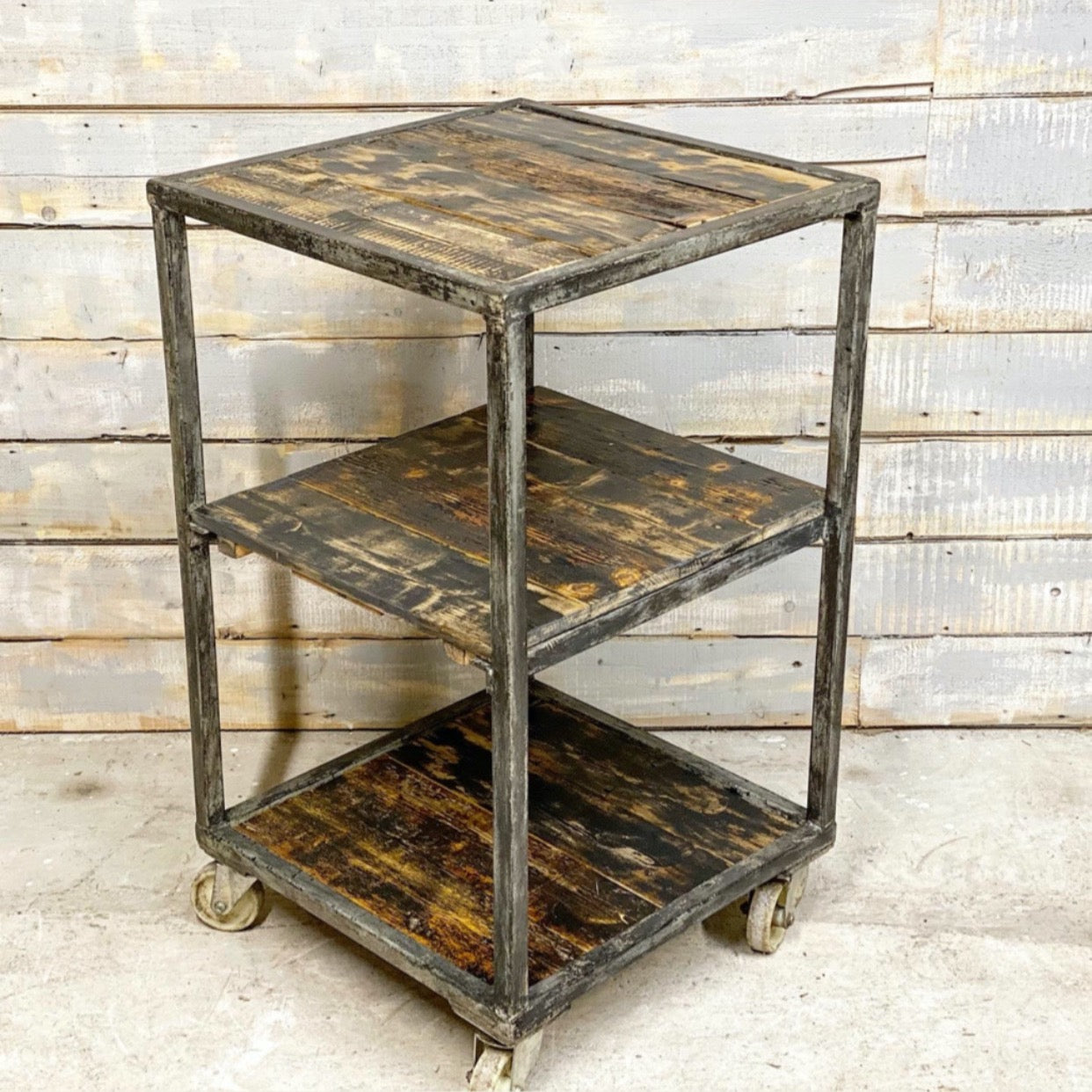 Vintage Workshop Trolley with Shelves