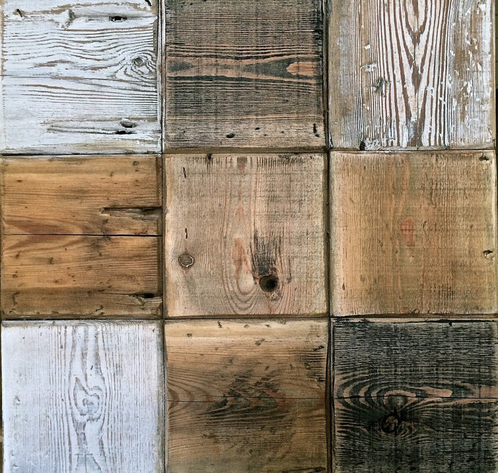 Sample of Reclaimed Wooden Tiles