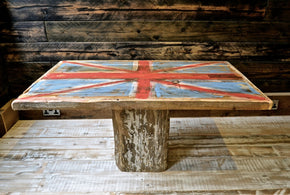 Union Jack Reclaimed Table Top