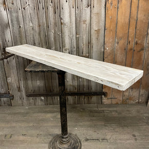 Reclaimed White Washed Pine Scaffold Board Shelf